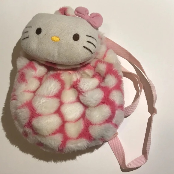 fluffy hello kitty bag